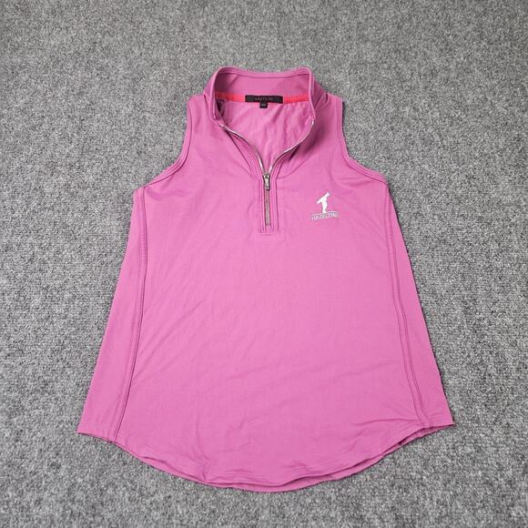 Greyson Vest Small 1/4 Zip Pink Active Athletic Golf Hazeltine Chaska Minnesota - Picture 1 of 8